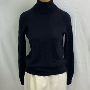 Elegant Cashmere Dark Blue sweater